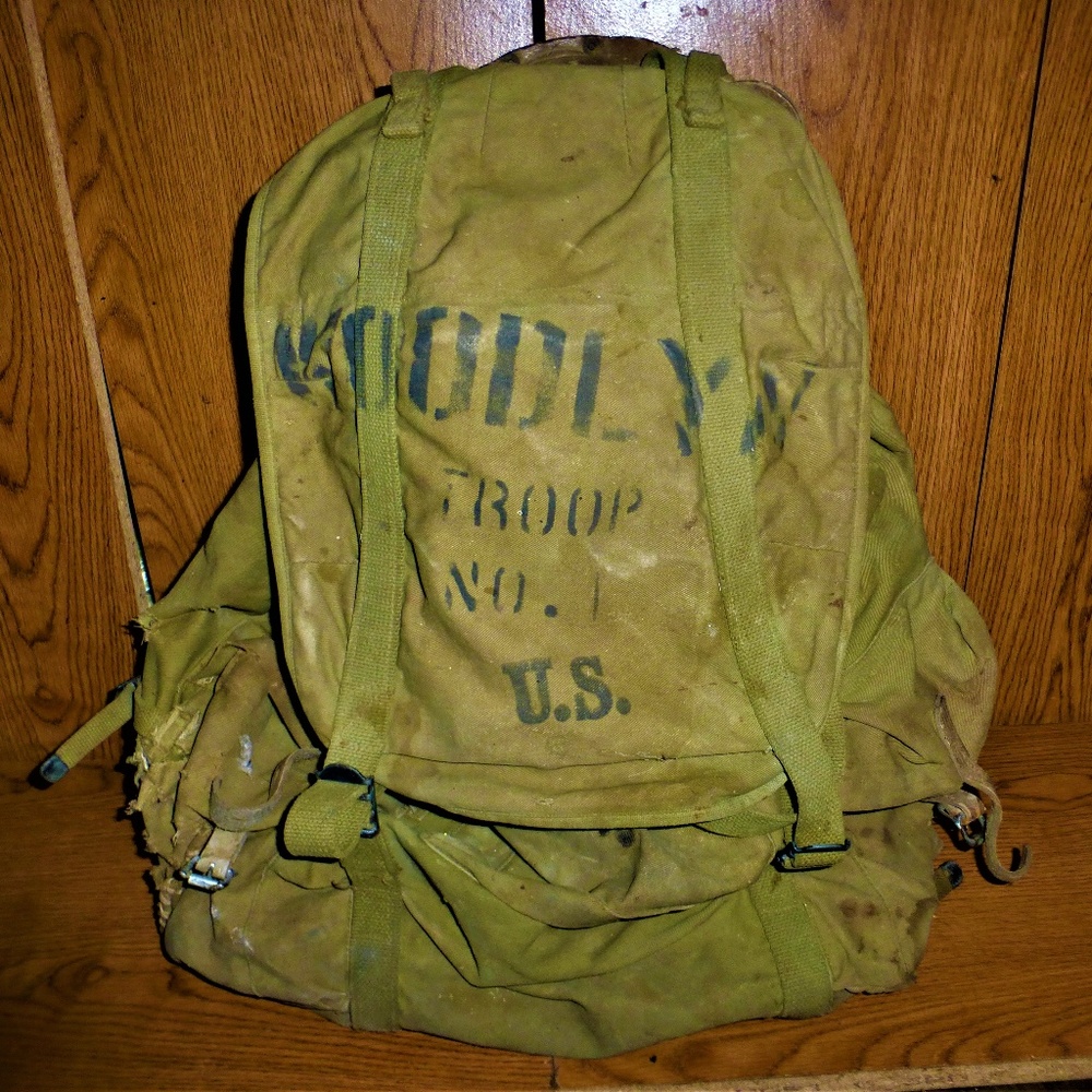 military russack backpack vintage